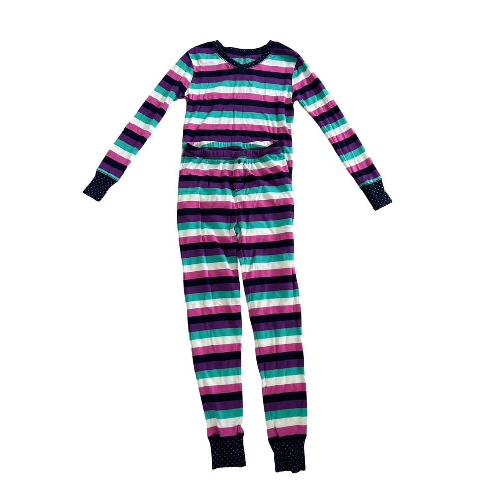 Gap Kids Girls Pajama Set Size 12 Striped Long Sleeve